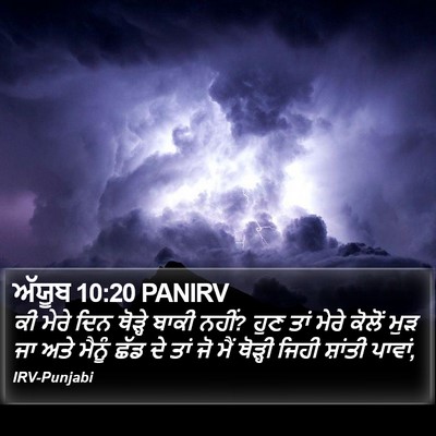 ਅੱਯੂਬ 10:20 PANIRV Bible Verse Image
