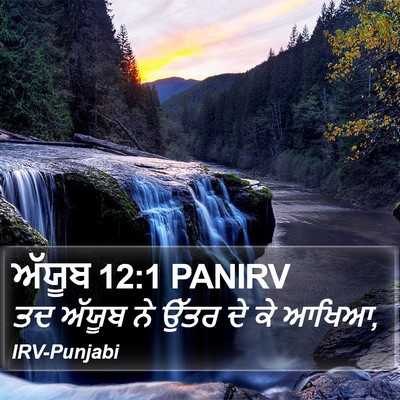 ਅੱਯੂਬ 12:1 PANIRV Bible Verse Image