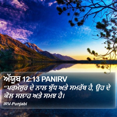 ਅੱਯੂਬ 12:13 PANIRV Bible Verse Image