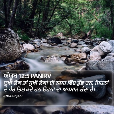 ਅੱਯੂਬ 12:5 PANIRV Bible Verse Image