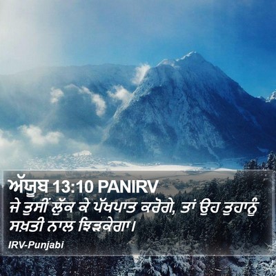 ਅੱਯੂਬ 13:10 PANIRV Bible Verse Image