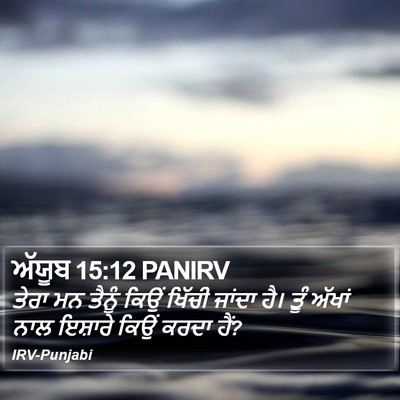 ਅੱਯੂਬ 15:12 PANIRV Bible Verse Image