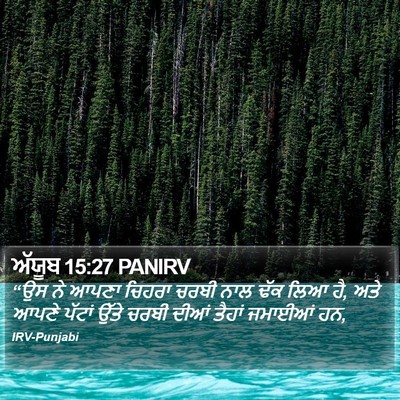 ਅੱਯੂਬ 15:27 PANIRV Bible Verse Image