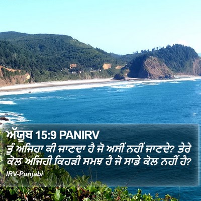 ਅੱਯੂਬ 15:9 PANIRV Bible Verse Image