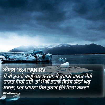 ਅੱਯੂਬ 16:4 PANIRV Bible Verse Image