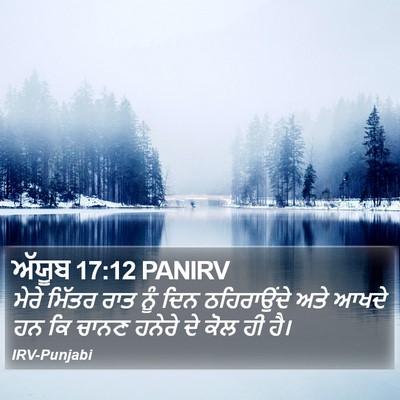 ਅੱਯੂਬ 17:12 PANIRV Bible Verse Image
