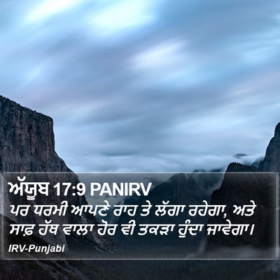 ਅੱਯੂਬ 17:9 PANIRV Bible Verse Image