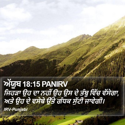 ਅੱਯੂਬ 18:15 PANIRV Bible Verse Image