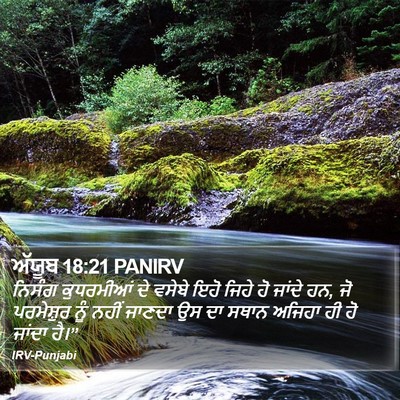 ਅੱਯੂਬ 18:21 PANIRV Bible Verse Image