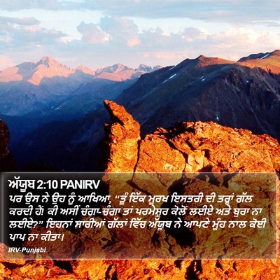ਅੱਯੂਬ 2:10 PANIRV Bible Verse Image