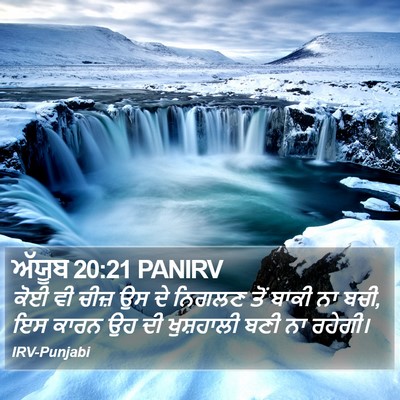 ਅੱਯੂਬ 20:21 PANIRV Bible Verse Image
