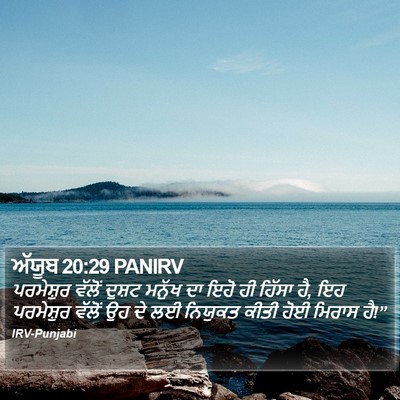 ਅੱਯੂਬ 20:29 PANIRV Bible Verse Image