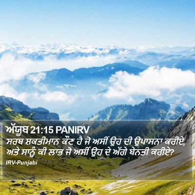 ਅੱਯੂਬ 21:15 PANIRV Bible Verse Image