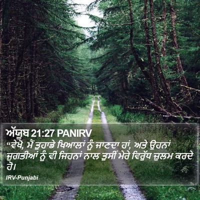 ਅੱਯੂਬ 21:27 PANIRV Bible Verse Image