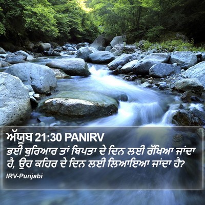 ਅੱਯੂਬ 21:30 PANIRV Bible Verse Image