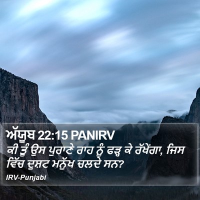 ਅੱਯੂਬ 22:15 PANIRV Bible Verse Image