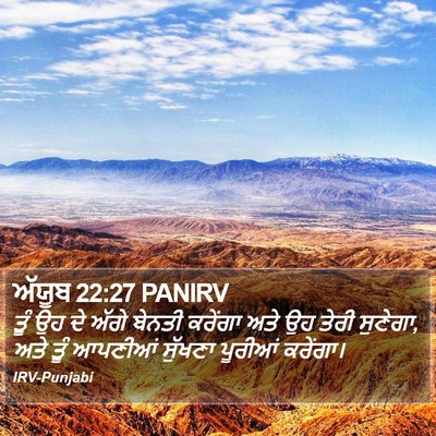 ਅੱਯੂਬ 22:27 PANIRV Bible Verse Image