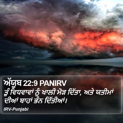 ਅੱਯੂਬ 22:9 PANIRV Bible Verse Image