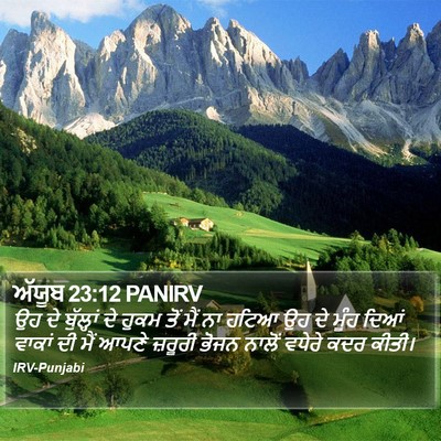 ਅੱਯੂਬ 23:12 PANIRV Bible Verse Image