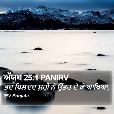 ਅੱਯੂਬ 25:1 PANIRV Bible Verse Image
