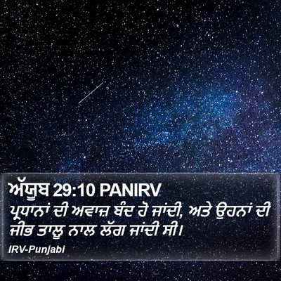 ਅੱਯੂਬ 29:10 PANIRV Bible Verse Image