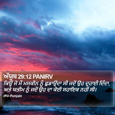 ਅੱਯੂਬ 29:12 PANIRV Bible Verse Image