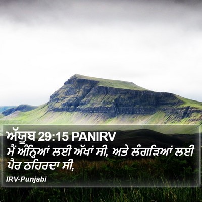 ਅੱਯੂਬ 29:15 PANIRV Bible Verse Image
