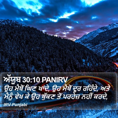 ਅੱਯੂਬ 30:10 PANIRV Bible Verse Image