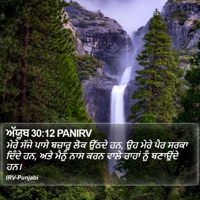 ਅੱਯੂਬ 30:12 PANIRV Bible Verse Image
