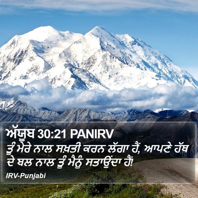 ਅੱਯੂਬ 30:21 PANIRV Bible Verse Image