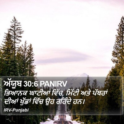 ਅੱਯੂਬ 30:6 PANIRV Bible Verse Image