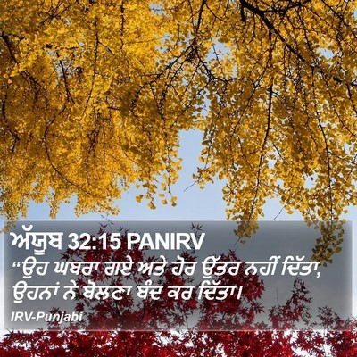 ਅੱਯੂਬ 32:15 PANIRV Bible Verse Image