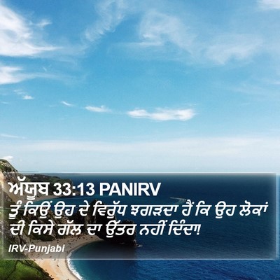 ਅੱਯੂਬ 33:13 PANIRV Bible Verse Image