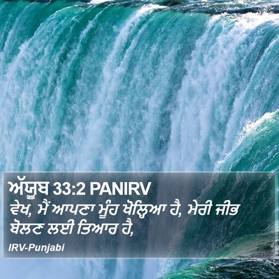 ਅੱਯੂਬ 33:2 PANIRV Bible Verse Image