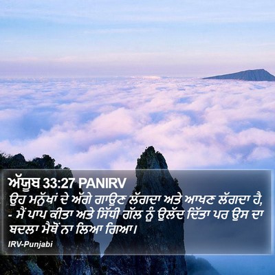ਅੱਯੂਬ 33:27 PANIRV Bible Verse Image