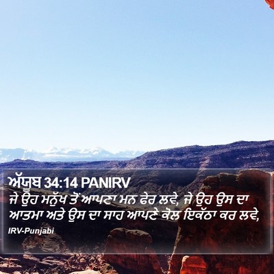 ਅੱਯੂਬ 34:14 PANIRV Bible Verse Image