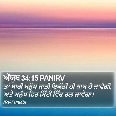 ਅੱਯੂਬ 34:15 PANIRV Bible Verse Image