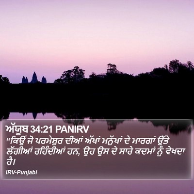 ਅੱਯੂਬ 34:21 PANIRV Bible Verse Image