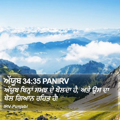 ਅੱਯੂਬ 34:35 PANIRV Bible Verse Image
