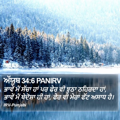 ਅੱਯੂਬ 34:6 PANIRV Bible Verse Image