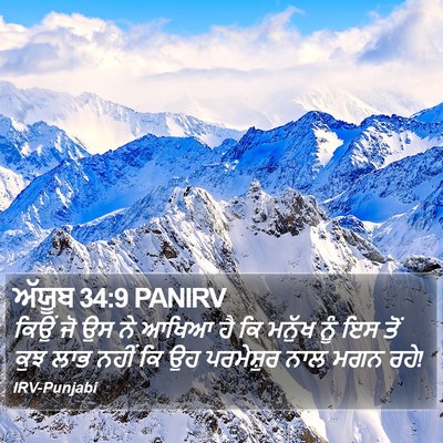 ਅੱਯੂਬ 34:9 PANIRV Bible Verse Image