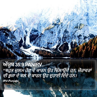 ਅੱਯੂਬ 35:9 PANIRV Bible Verse Image