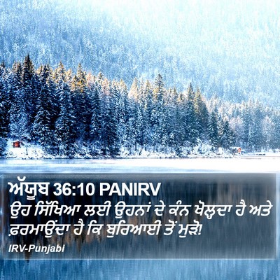 ਅੱਯੂਬ 36:10 PANIRV Bible Verse Image