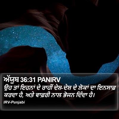ਅੱਯੂਬ 36:31 PANIRV Bible Verse Image