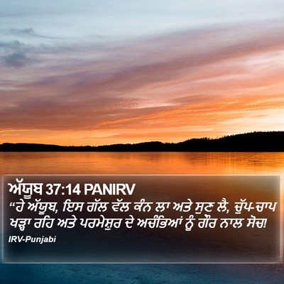 ਅੱਯੂਬ 37:14 PANIRV Bible Verse Image