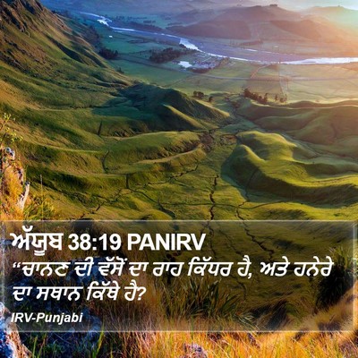 ਅੱਯੂਬ 38:19 PANIRV Bible Verse Image