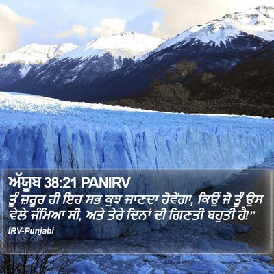 ਅੱਯੂਬ 38:21 PANIRV Bible Verse Image