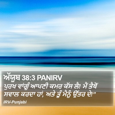 ਅੱਯੂਬ 38:3 PANIRV Bible Verse Image