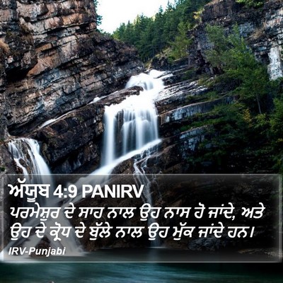 ਅੱਯੂਬ 4:9 PANIRV Bible Verse Image
