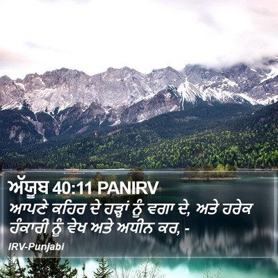 ਅੱਯੂਬ 40:11 PANIRV Bible Verse Image